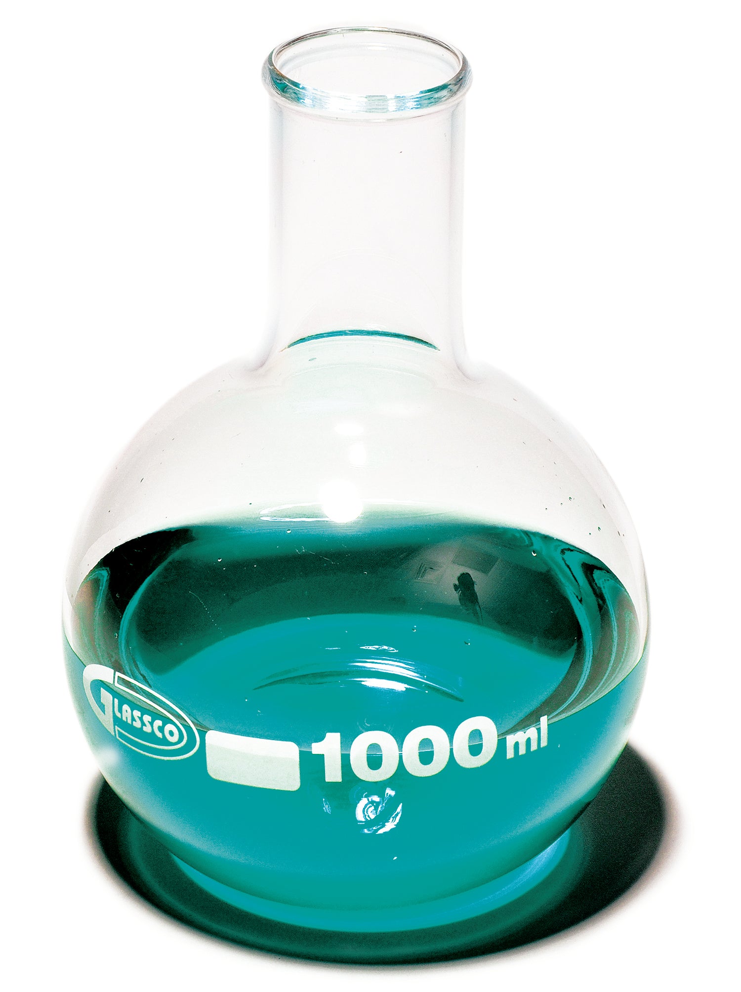 United Scientific® Boiling Flask, Flat Bottom, Borosilicate Glass, 50 mL, comes with 6