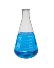 United Scientific® Erlenmeyer Flask, Narrow Mouth, Borosilicate Glass, 5000 mL