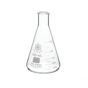 United Scientific® Erlenmeyer Flask, Narrow Mouth, Borosilicate Glass, 500 mL, comes with 6
