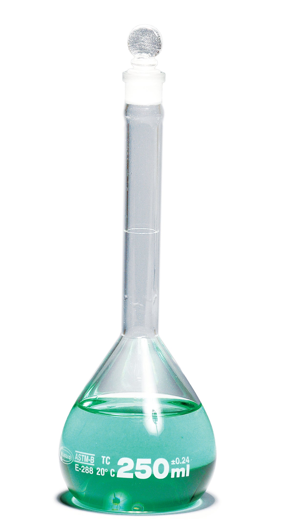 United Scientific® Volumetric Flask, Class B, Glass Stopper, 5 mL, comes with 12