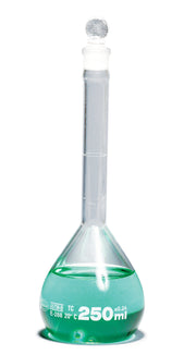 United Scientific® Volumetric Flask, Class B, Glass Stopper, 5 mL, comes with 12