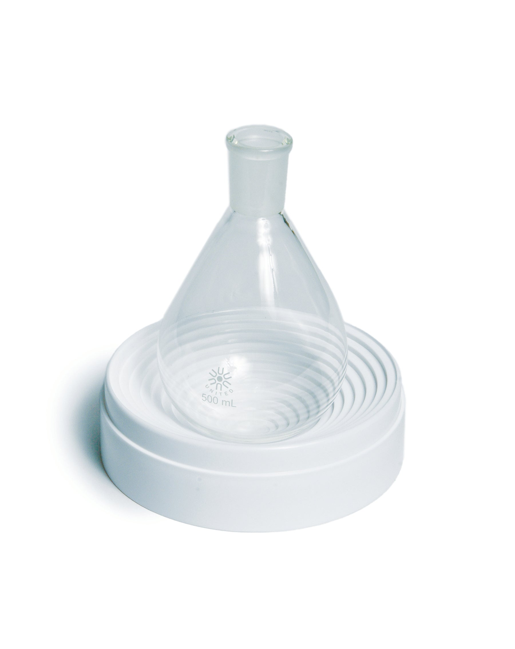 United Scientific® Recovery Flasks, Pear Shaped, Borosilicate Glass, 50 mL, comes with 6