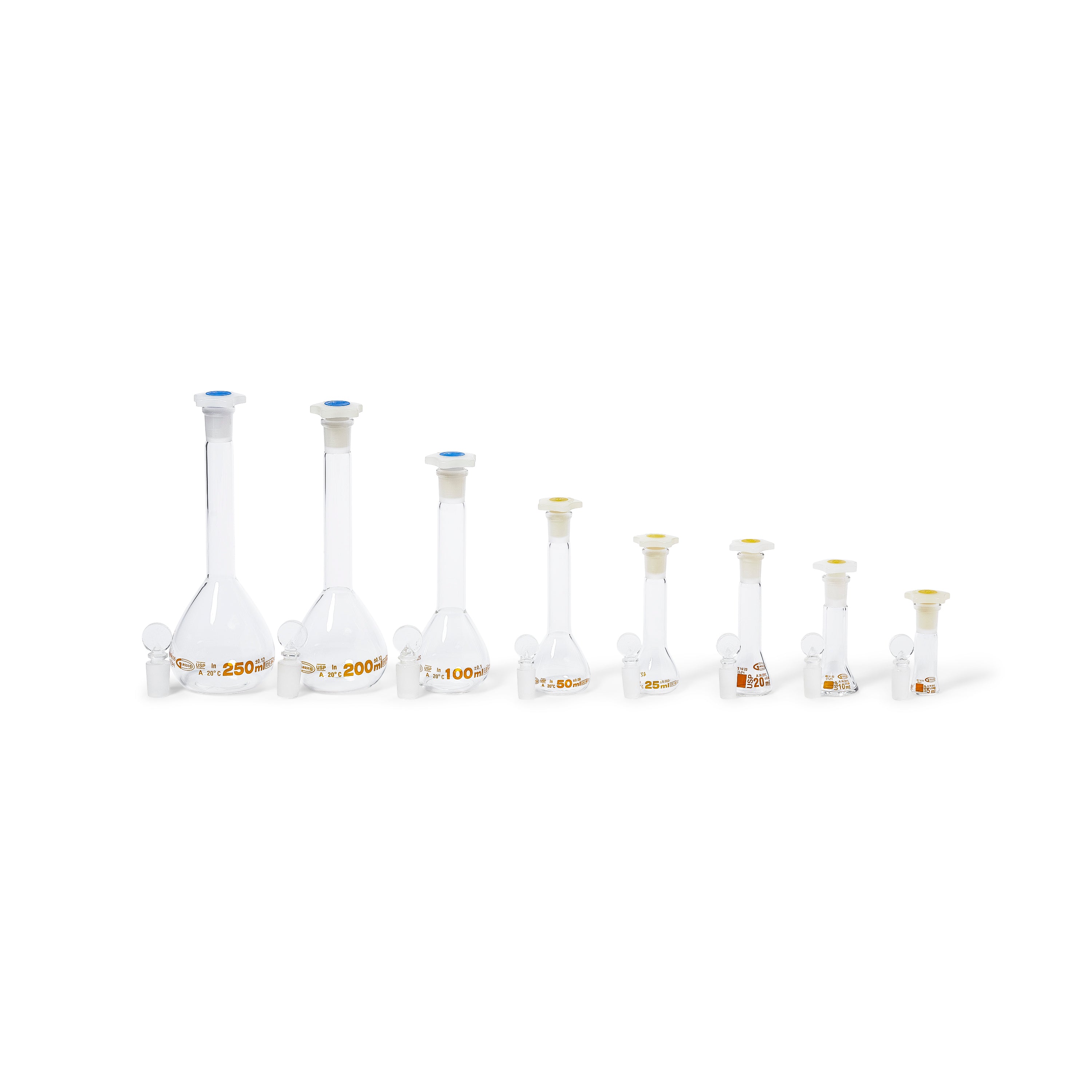 United Scientific® Volumetric Flask, Class A, Individually Certified, Wide Mouth, 5 mL