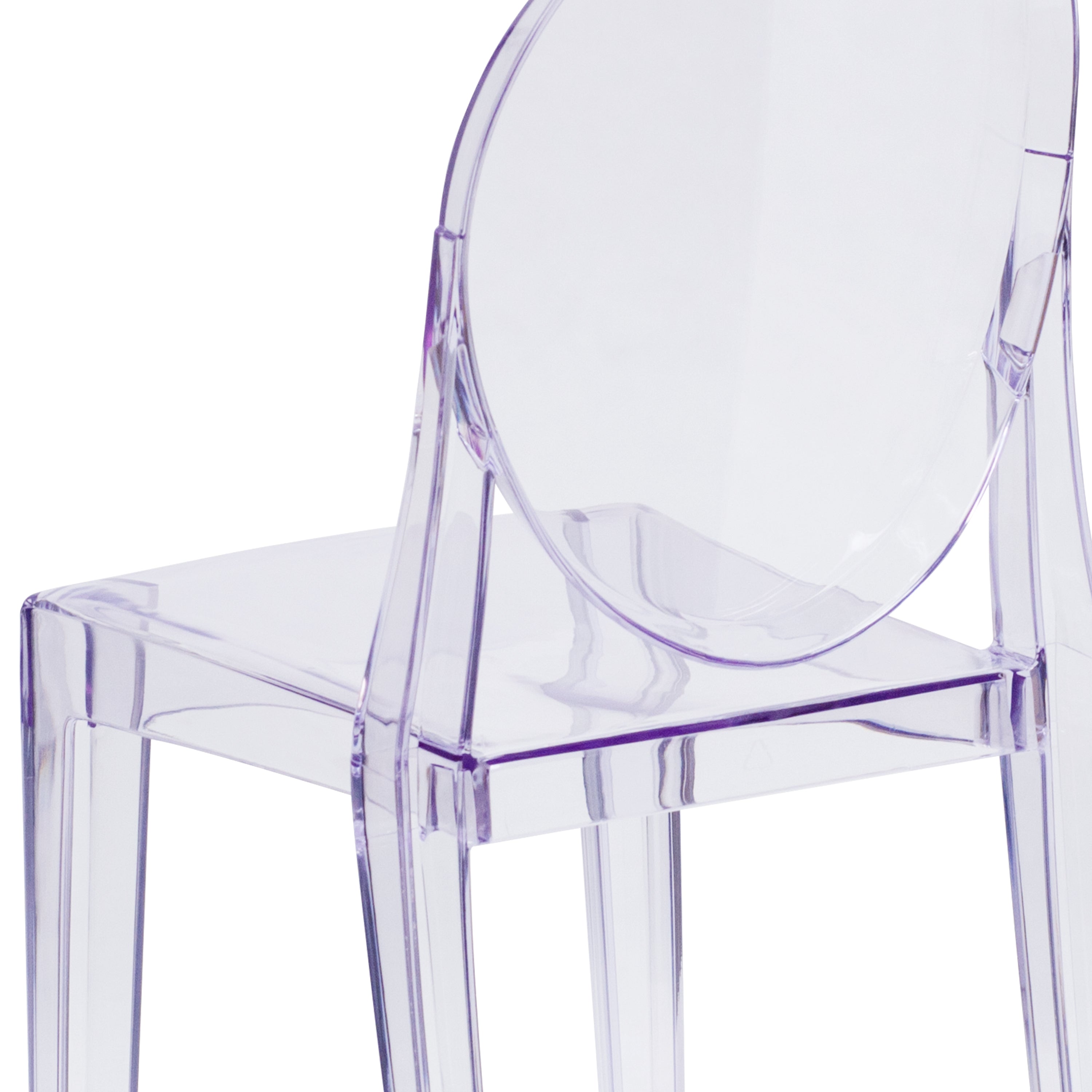 Cheryl Ghost Side Chair in Transparent Crystal