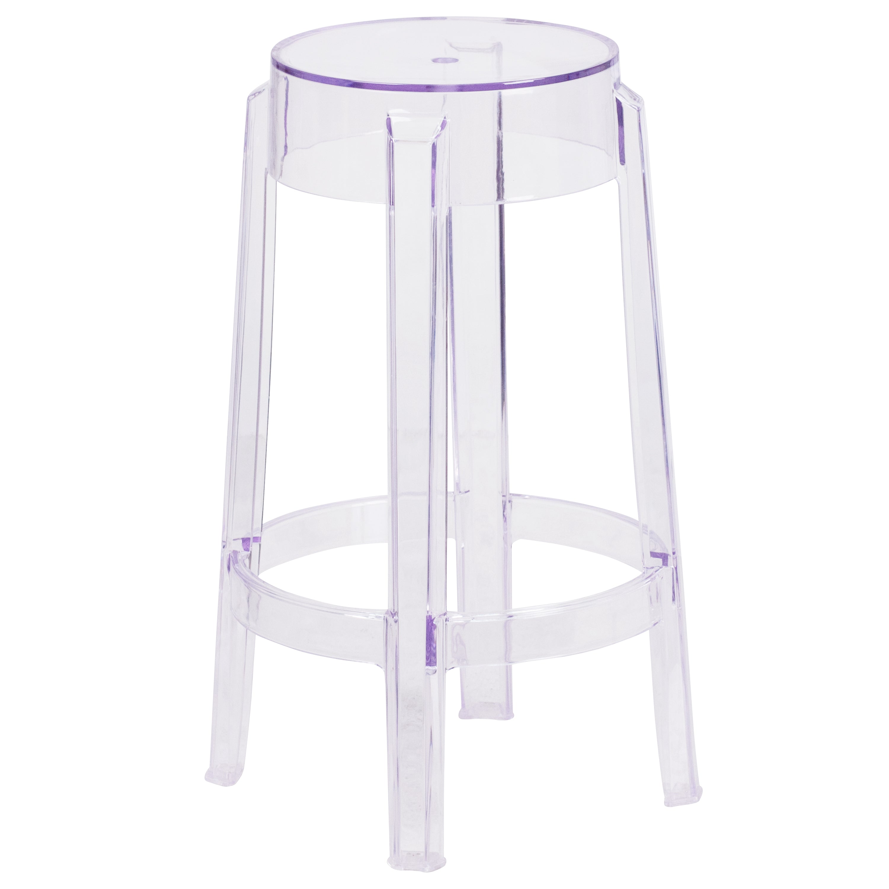 Laney 25.75'' High Transparent Counter Height Stool