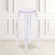 Laney 25.75'' High Transparent Counter Height Stool