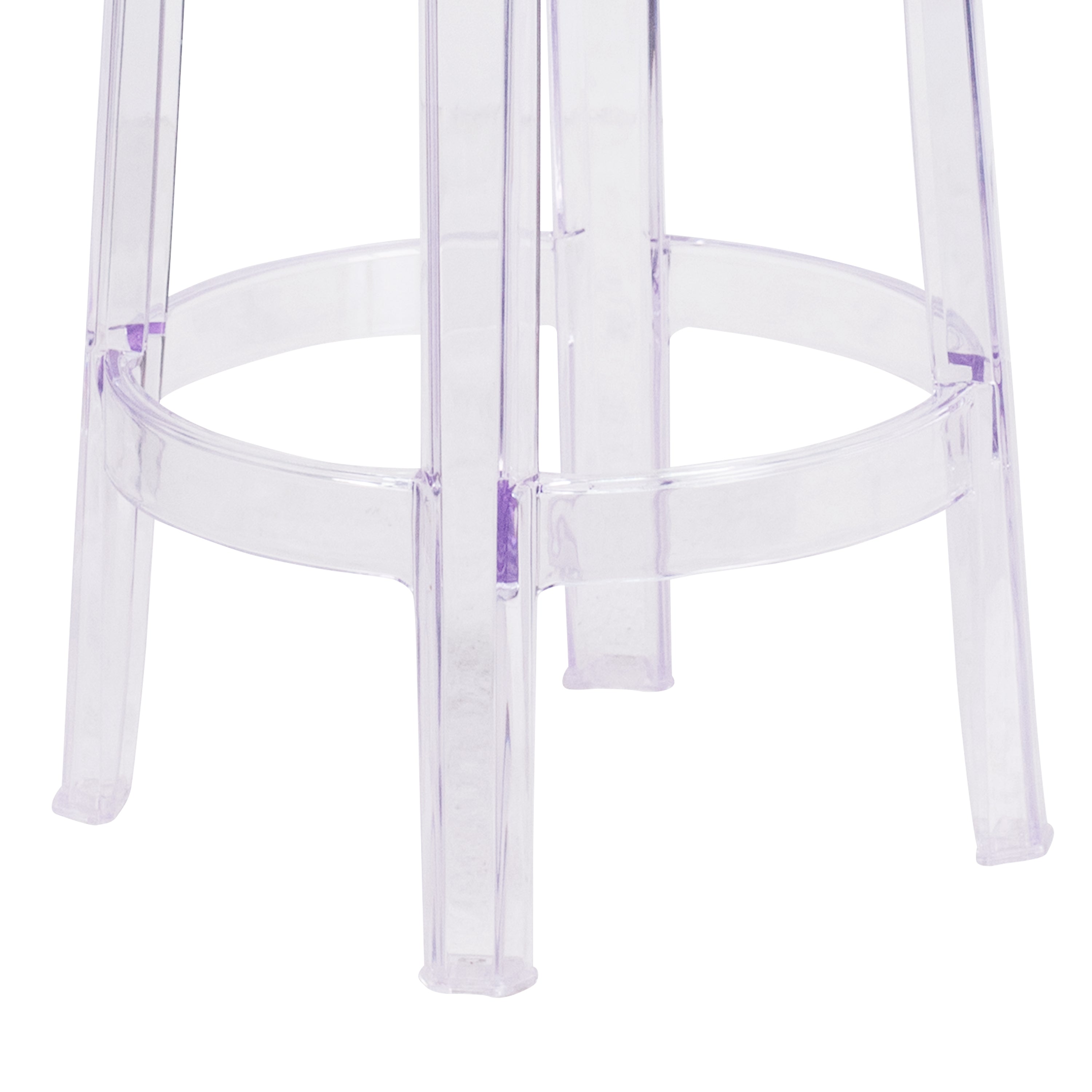 Laney 25.75'' High Transparent Counter Height Stool