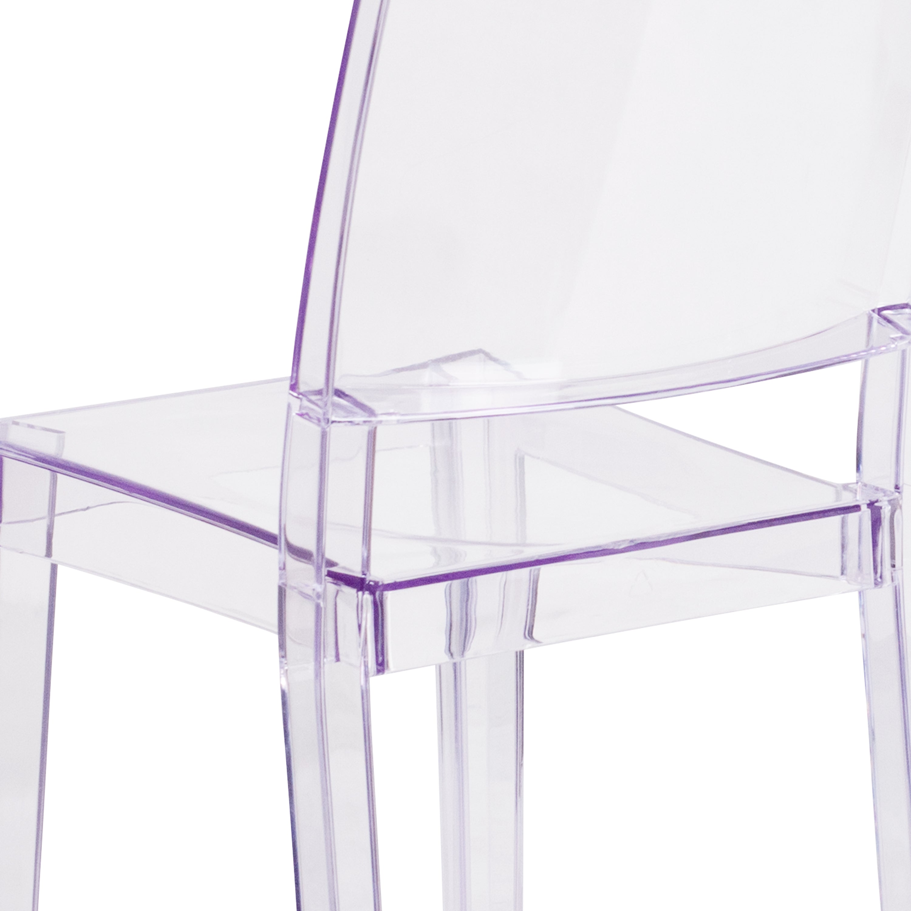 Phantom Series Transparent Stacking Side Chair