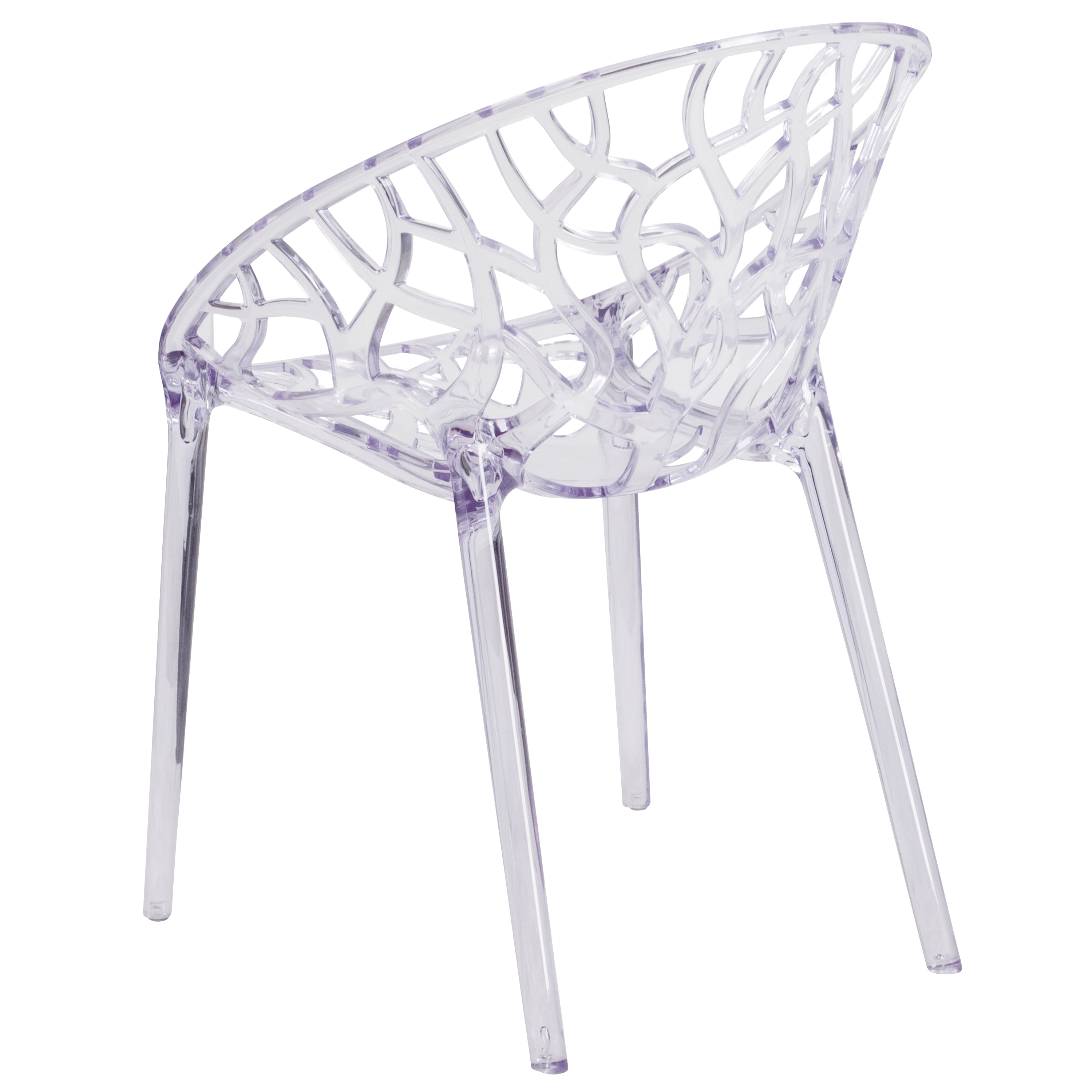 Specter Series Transparent Stacking Side Chair