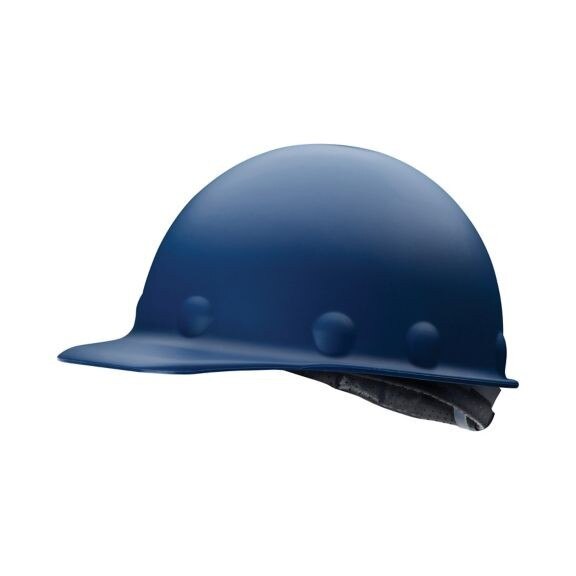 Cap Style Hard Hat, Roughneck P2, Fiberglass, Type 1, Blue