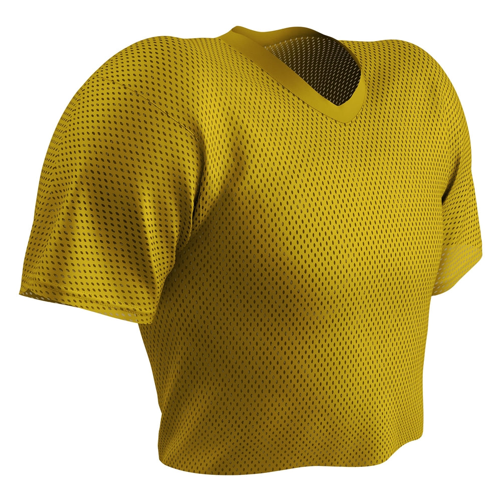 Polyester Porthole Mesh Practice Jersey - Gold - Adult - 3XL