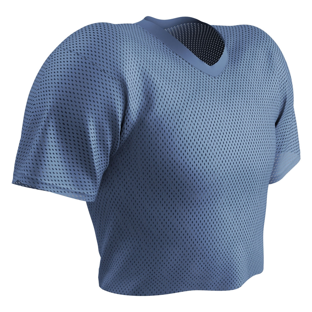 Polyester Porthole Mesh Practice Jersey - Light Blue - Adult - 3XL