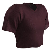 Polyester Porthole Mesh Practice Jersey - Maroon - Adult - Extra-Large
