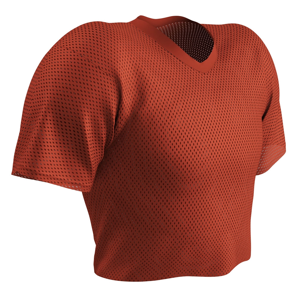 Polyester Porthole Mesh Practice Jersey - Orange - Adult - 3XL