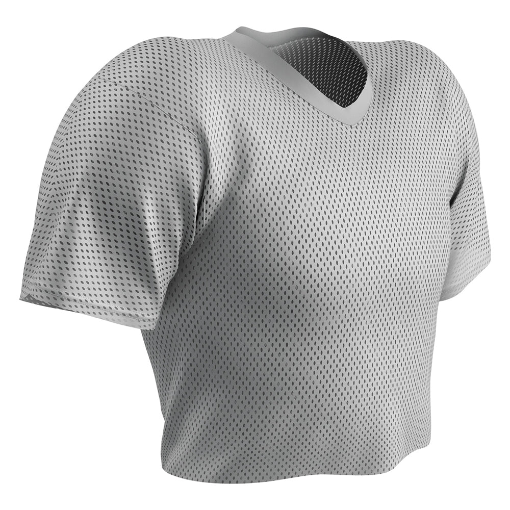 Polyester Porthole Mesh Practice Jersey - White - Youth - Extra-Large