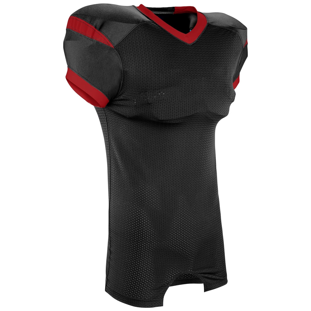 Backer Football Jersey - Black Scarlet - Adult - Small