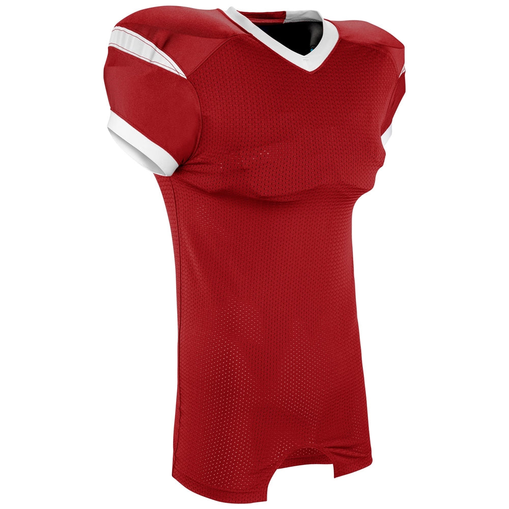 Backer Football Jersey - Scarlet White - Youth - Large