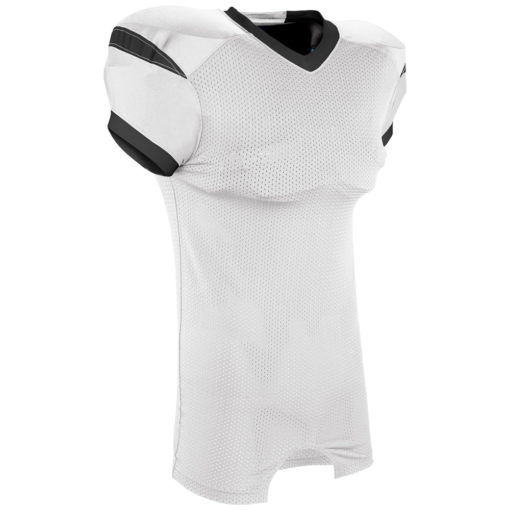 Backer Football Jersey - White Black - Youth - Large
