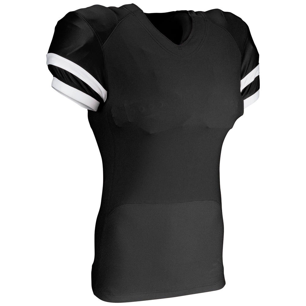 End Zone Football Jersey - Black White - Adult - 4XL