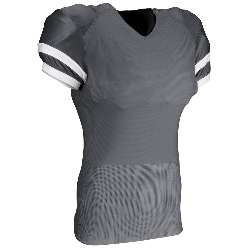 End Zone Football Jersey - Graphite White - Youth - Small