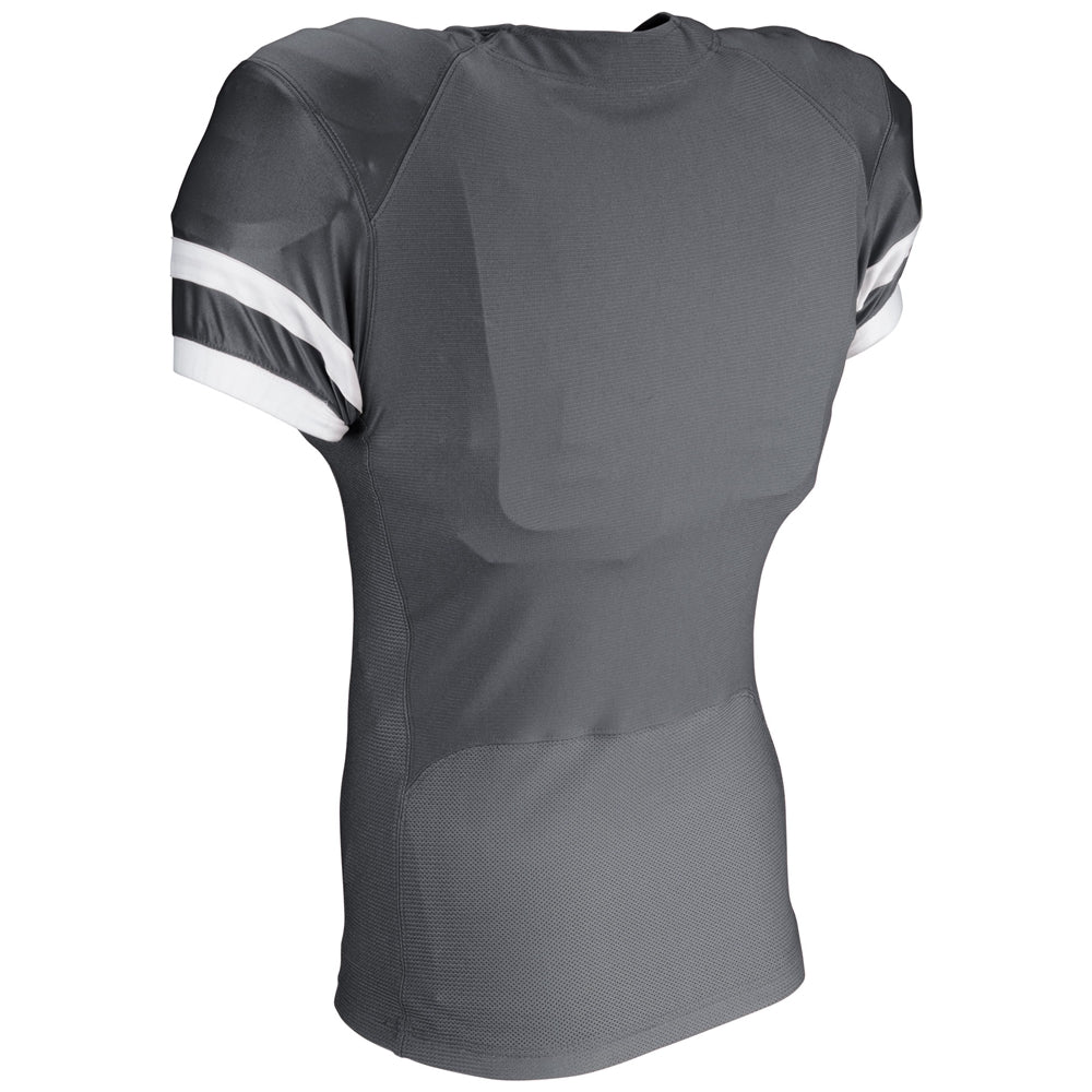 End Zone Football Jersey - Graphite White - Adult - 5XL