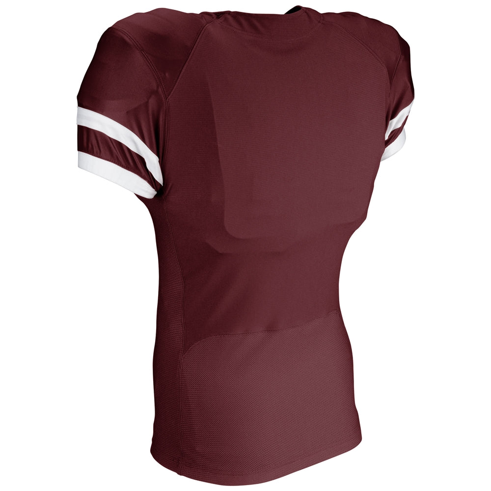 End Zone Football Jersey - Maroon White - Adult - 4XL
