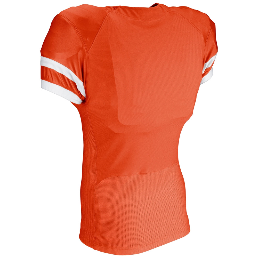 End Zone Football Jersey - Orange White - Adult - 5XL