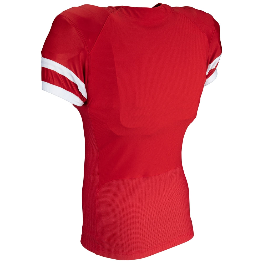 End Zone Football Jersey - Scarlet White - Adult - 4XL