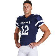 End Zone Football Jersey - Navy, White - Adult - Medium