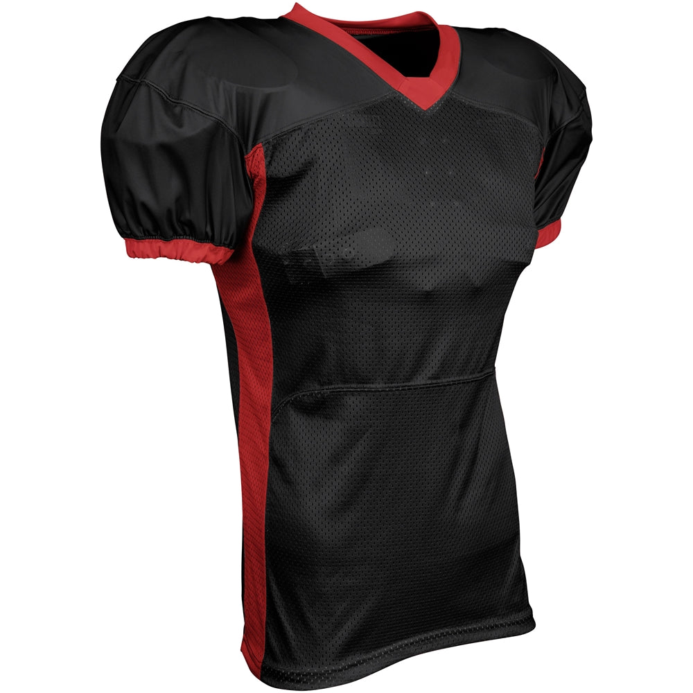 BLITZ Football Jersey - Black Scarlet - Adult - Small