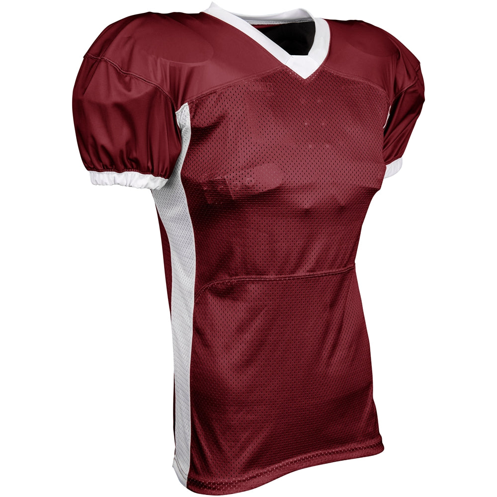 BLITZ Football Jersey - Maroon White - Youth - Medium