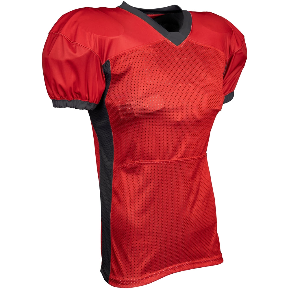 BLITZ Football Jersey - Scarlet Black - Adult - Extra-Large