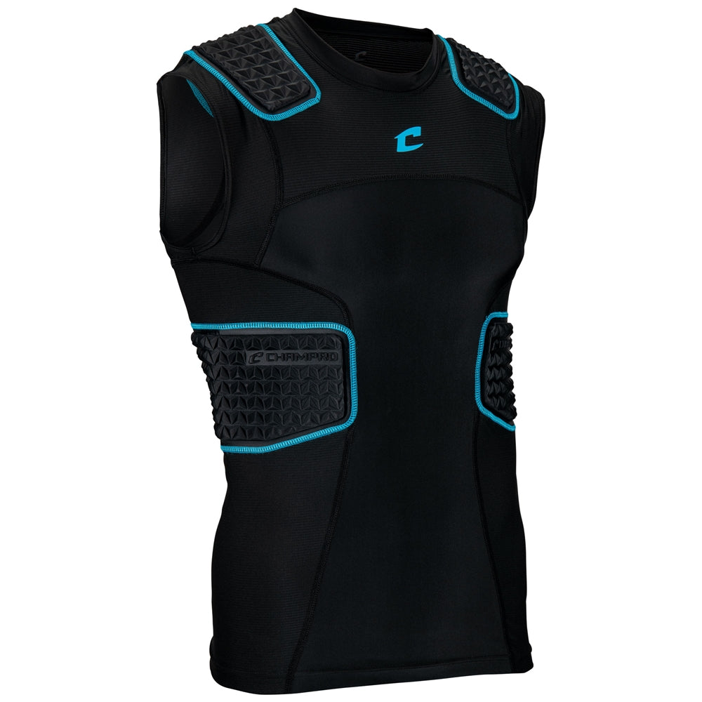Bull Rush Compression Jersey - Black Optic Blue - Youth - Extra-Small