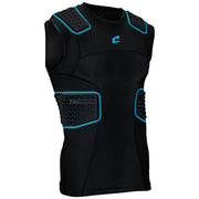 Bull Rush Compression Jersey - Black Optic Blue - Adult - Large