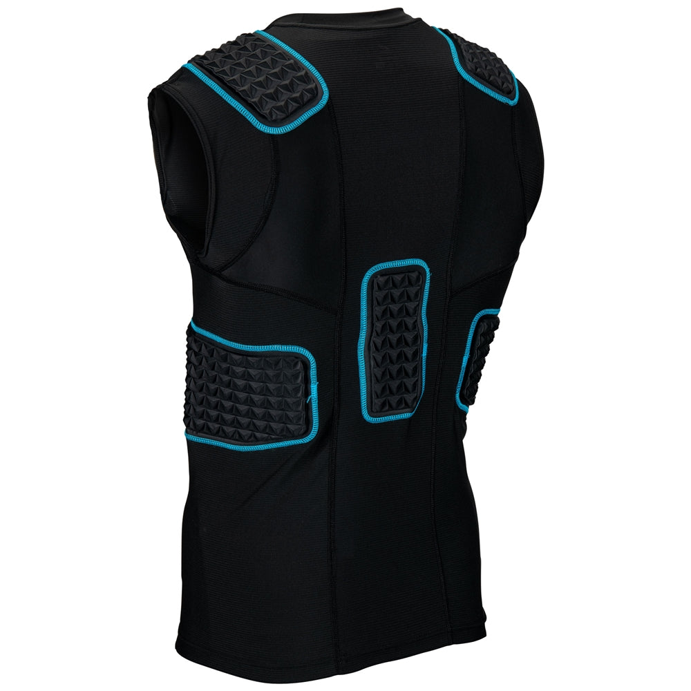 Bull Rush Compression Jersey - Black Optic Blue - Adult - Large