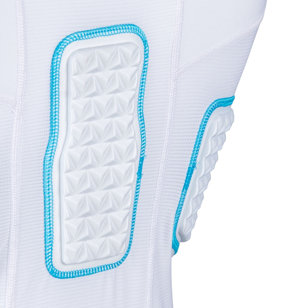 Bull Rush Compression Jersey - White Optic Blue - Youth - Extra-Large