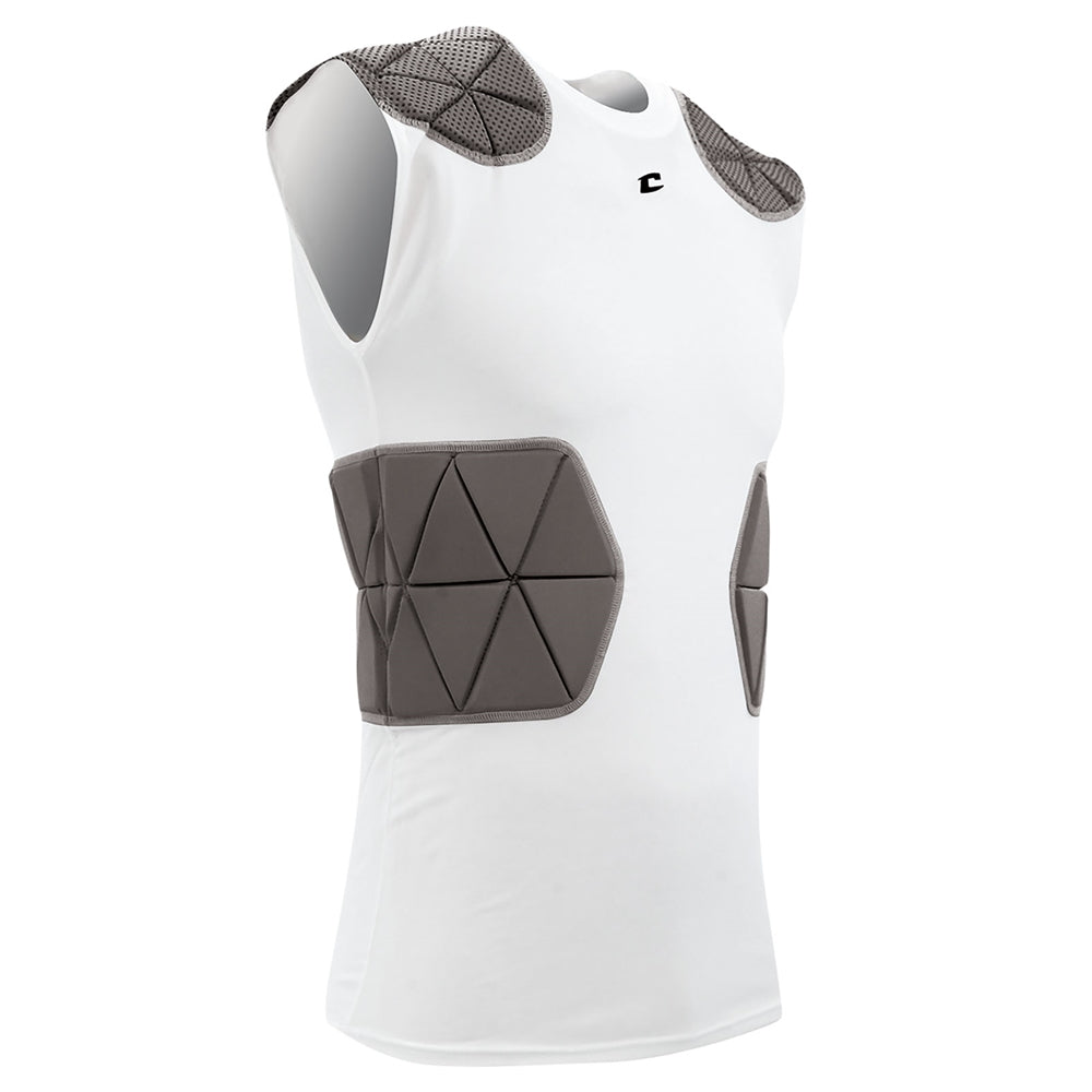 TRI-FLEX Compression Shirt with Cushion System - Charcoal Black Inset - Youth - Small