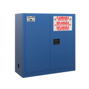 Flammable Safety Cabinet with auto-close doors (Blue)
