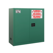 Flammable Safety Cabinet with auto-close doors (Green)