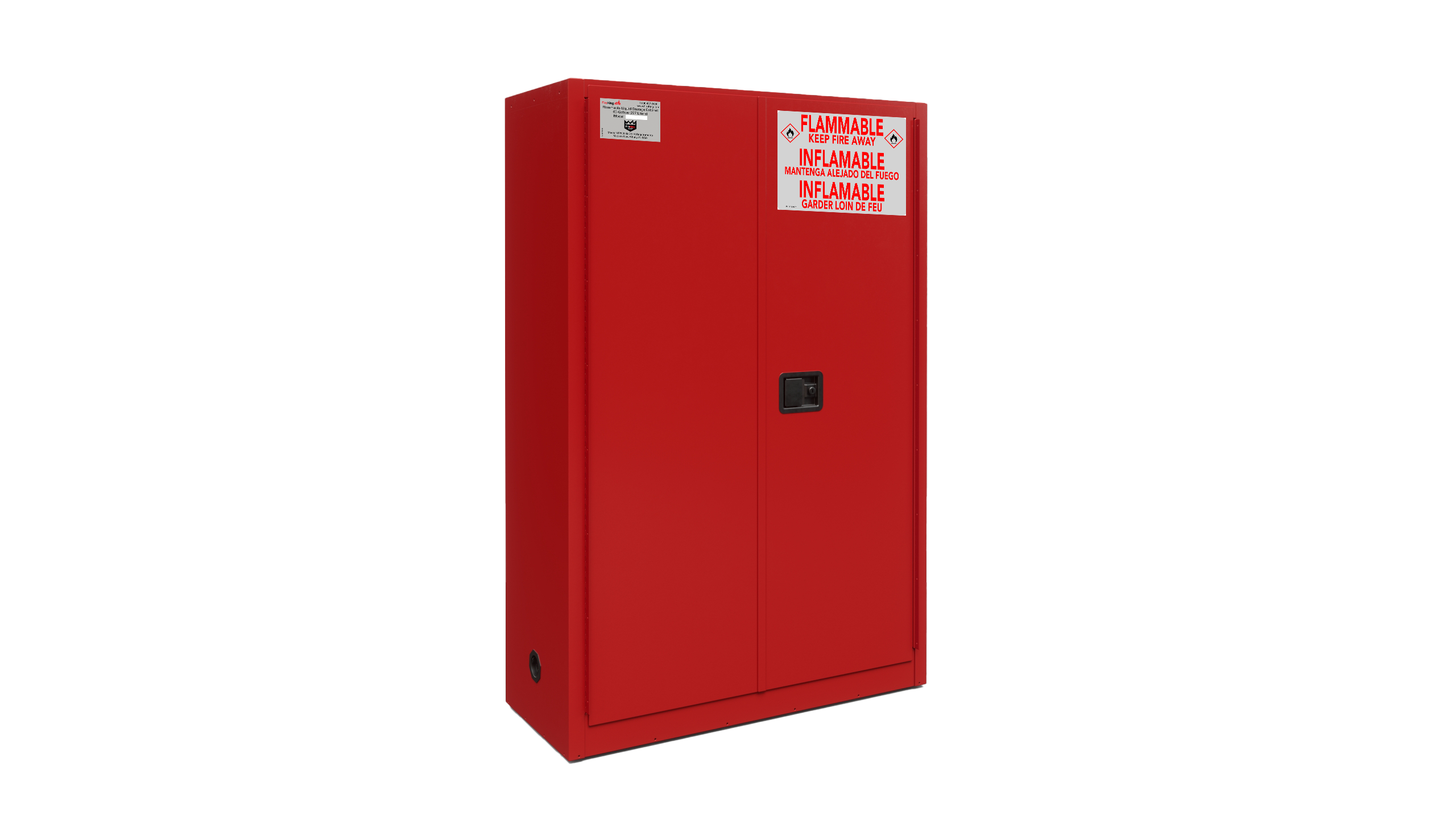 Flammable Safety Cabinet with Manual Closing Doors (Red)
