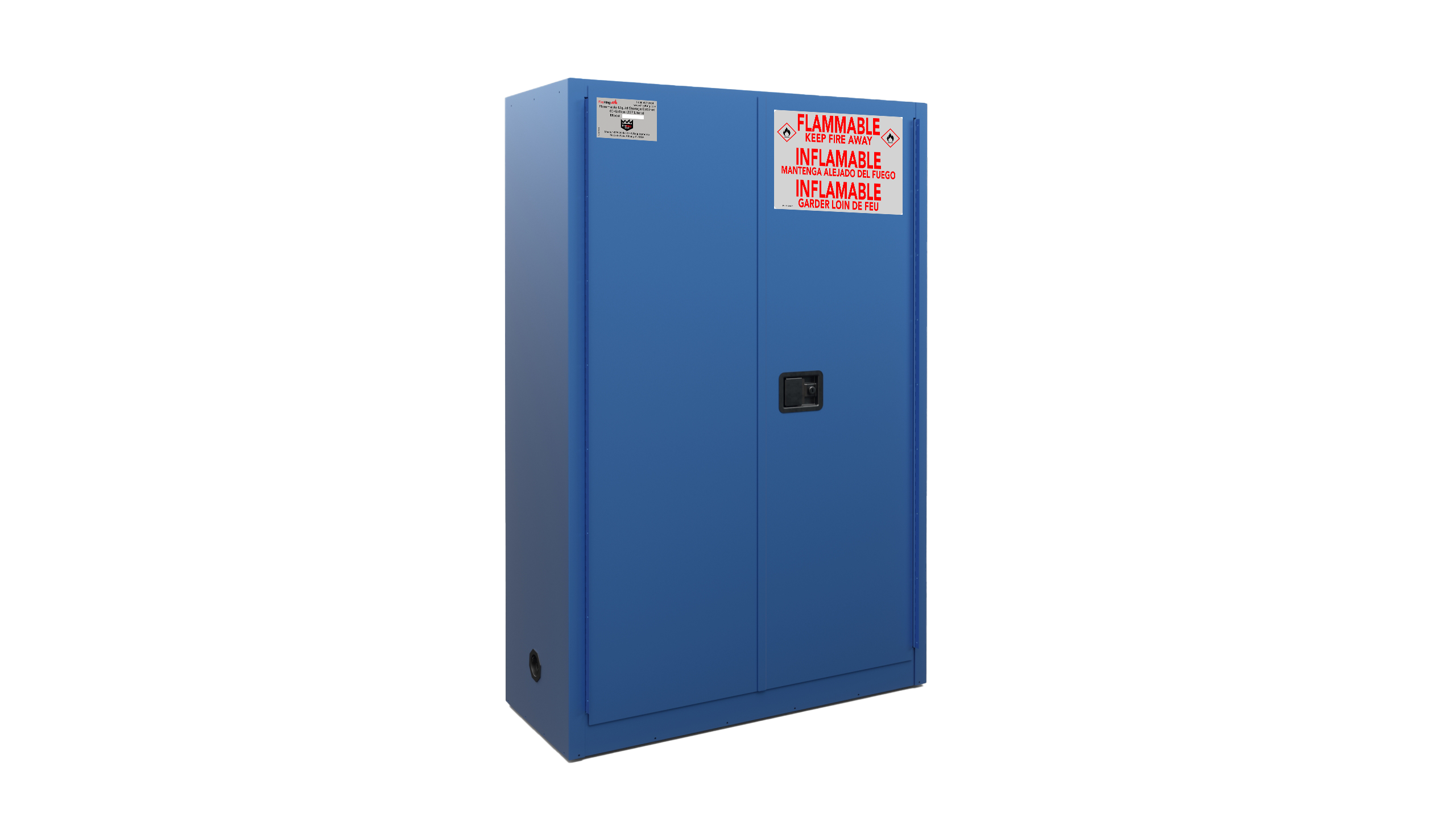 Flammable Safety Cabinet with Manual Closing Doors (Blue)