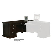 OfficeSource Markle Right Return Desk - Rich Espresso