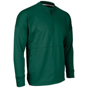 Lineup Fleece Men's 1/4 Zip Crew - Forest Green - Adult - Large