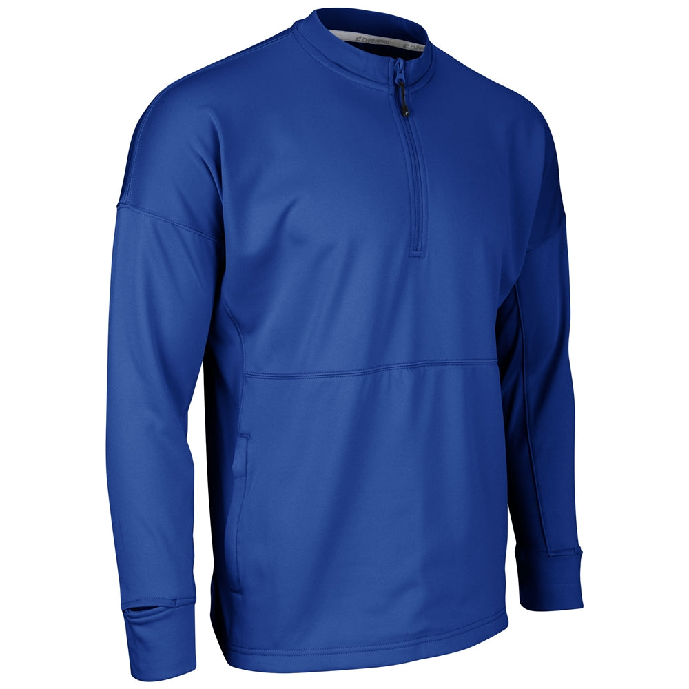 Lineup Fleece Men's 1/4 Zip Crew - Royal - Adult - Small