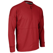 Lineup Fleece Men's 1/4 Zip Crew - Scarlet - Adult - Small