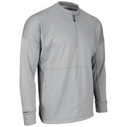 Lineup Fleece Men's 1/4 Zip Crew - Silver - Adult - XXLarge