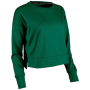 Lineup Fleece Women's Crop Crew - Forest Green - Womens - 3XL