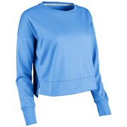 Lineup Fleece Women's Crop Crew - Light Blue - Womens - Large