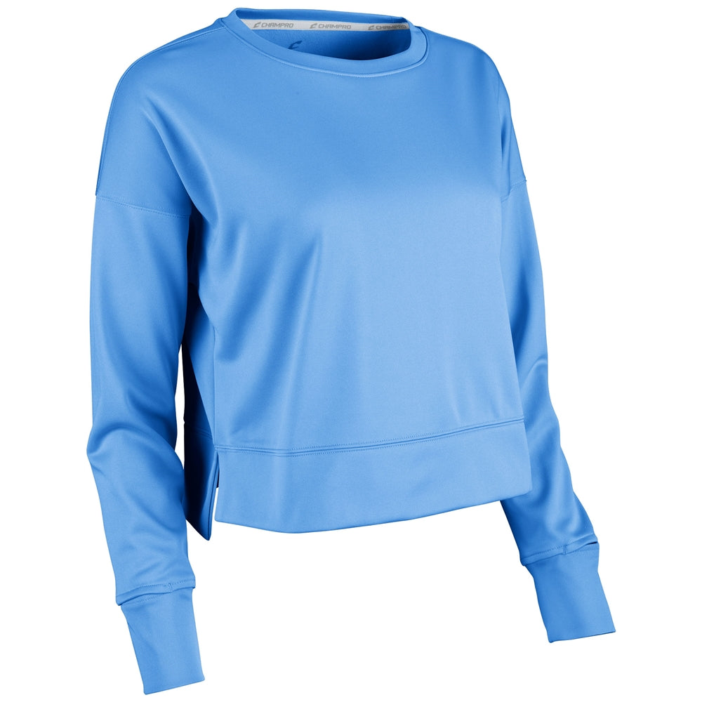 Lineup Fleece Women's Crop Crew - Light Blue - Womens - Extra-Large