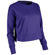 Lineup Fleece Women's Crop Crew - Purple - Womens - 3XL